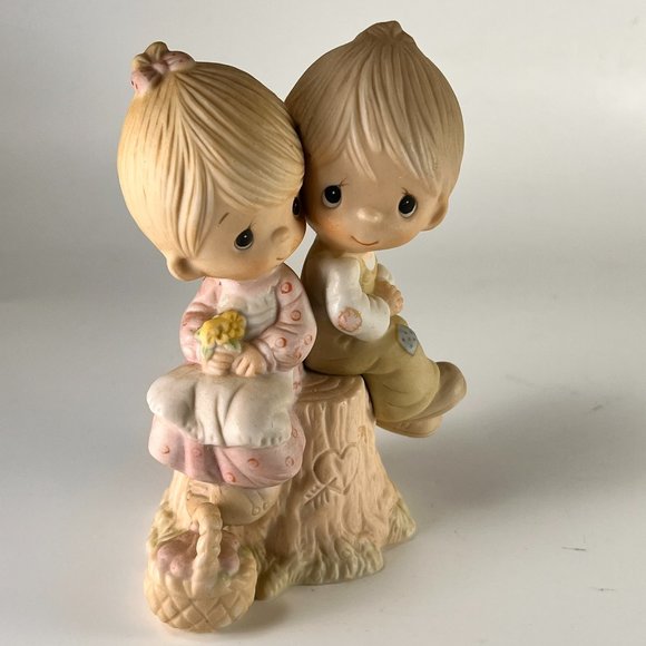 Vintage Precious Moments Love One Another Enesco Figurine 1978 Jonathan David - Picture 2 of 13